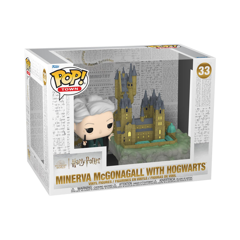 Funko POP! Town: HP Co0th - Minerva McGonagall With Hogwarts - Harry Potter - Collectable Vinyl Figure - Gift Idea - Official Merchandise - Toys for Kids & Adults - Movies Fans