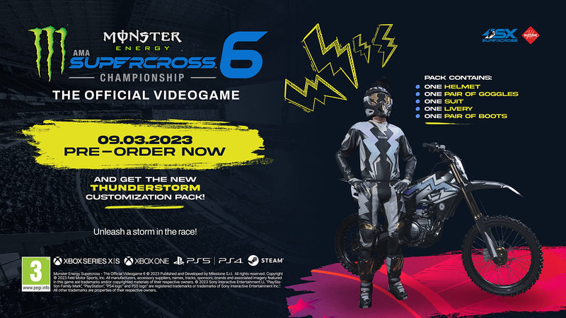 Monster Energy Supercross 6 - The Official Videogame PS5