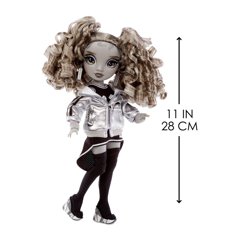 Rainbow High Shadow High Series - NICOLE STEEL - Greyscale Fashion Doll with Curly Hair, Two Designer Outfits, & Accessories - Collectable - For Kids Ages 6+