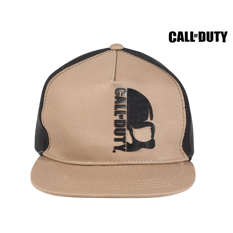 Call of Duty Skull Logo Snapback Cap, Adults, One Size, Beige, Official Merchandise