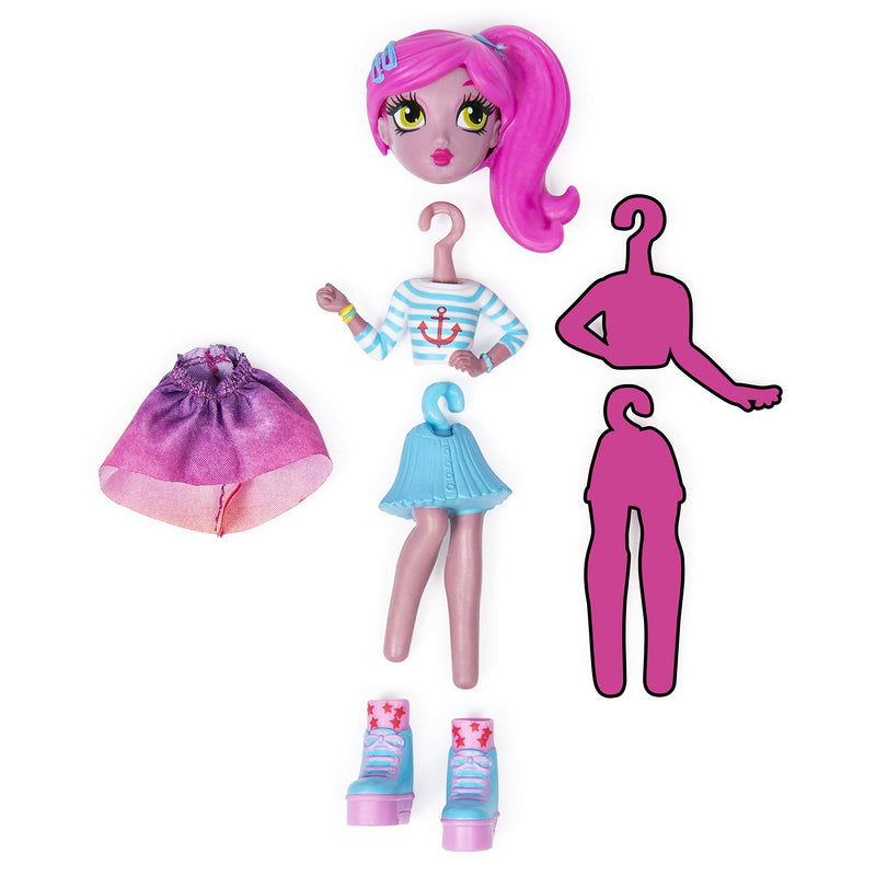 Off the Hook Style Doll, 4-inch Small Doll with Mix and Match Fashions, for Girls Aged 5 and Up (Styles Vary)