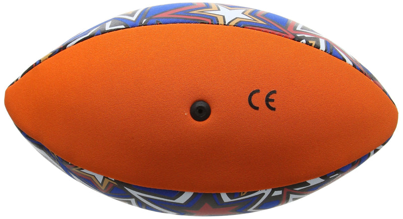 Zoggs Kid's Safe Neoprene Aqua Ball for All Ages - Orange/Blue with Star Print Pool Game,130 x 130 x 220 millimeters