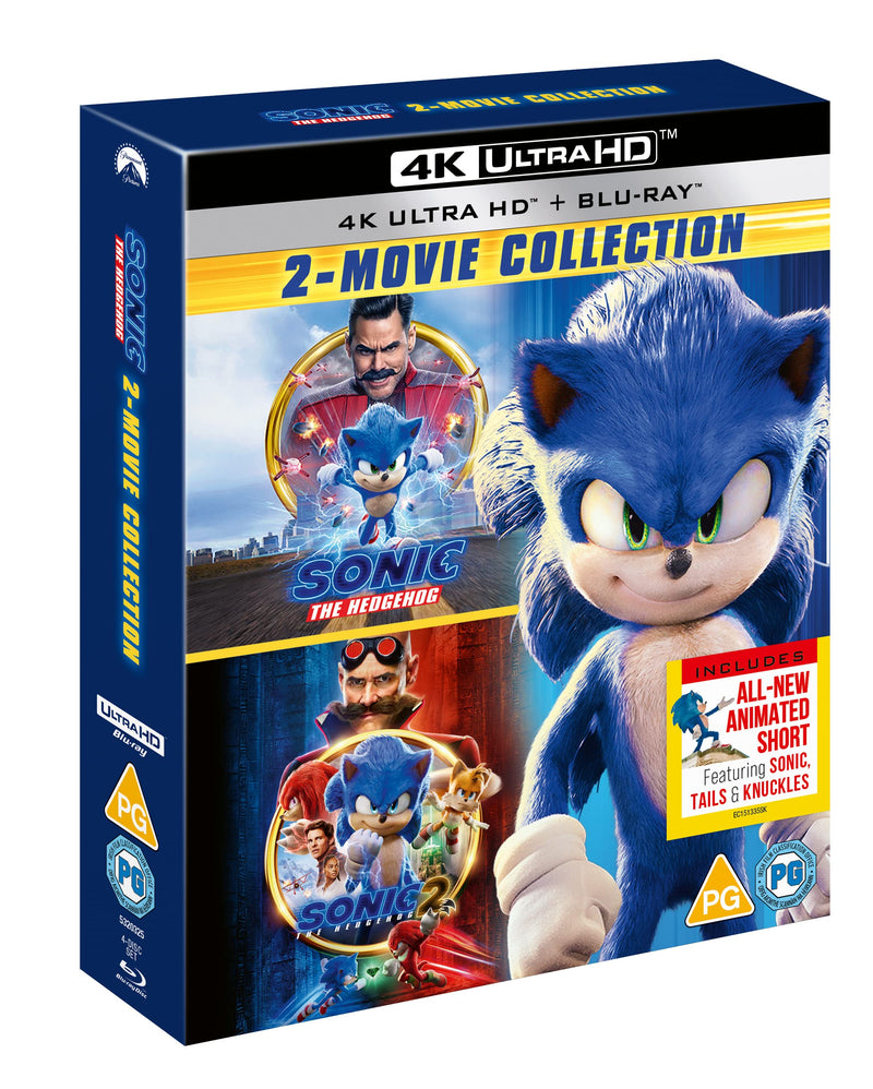 Sonic The Hedgehog 2-Movie Collection 4K UHD [Blu-ray] [Region A & B & C]