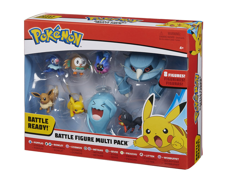 Pokemon Battle 8 Figure Multi Pack (2" & 3")