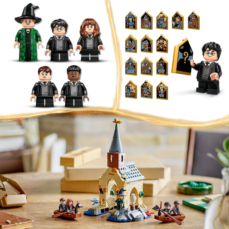 LEGO Harry Potter Hogwarts Castle Boathouse Set with 2 Boat Toys for 8 Plus Year Old Kids, Girls & Boys, Includes 5 Character Minifigures and Hedwig the Owl Figure, Wizarding World Gift Idea 76426