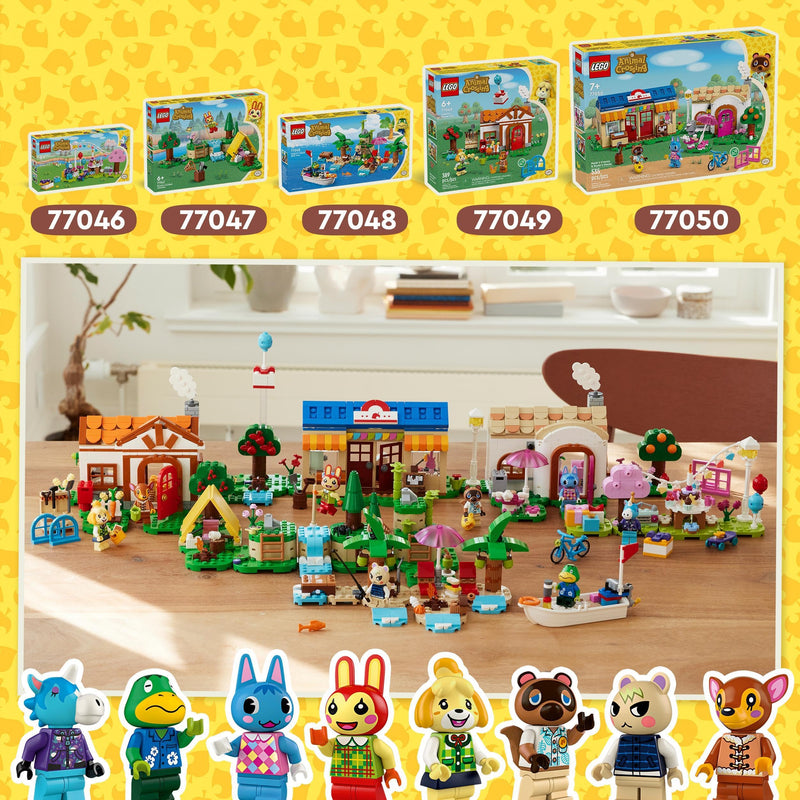 LEGO Animal Crossing Bunnie’s Outdoor Activities Buildable Creative Play Toy for 6 Plus Year Old Kids, Girls & Boys, with Tent and Rabbit Minifigure from the Video Game, Birthday Gift Idea 77047