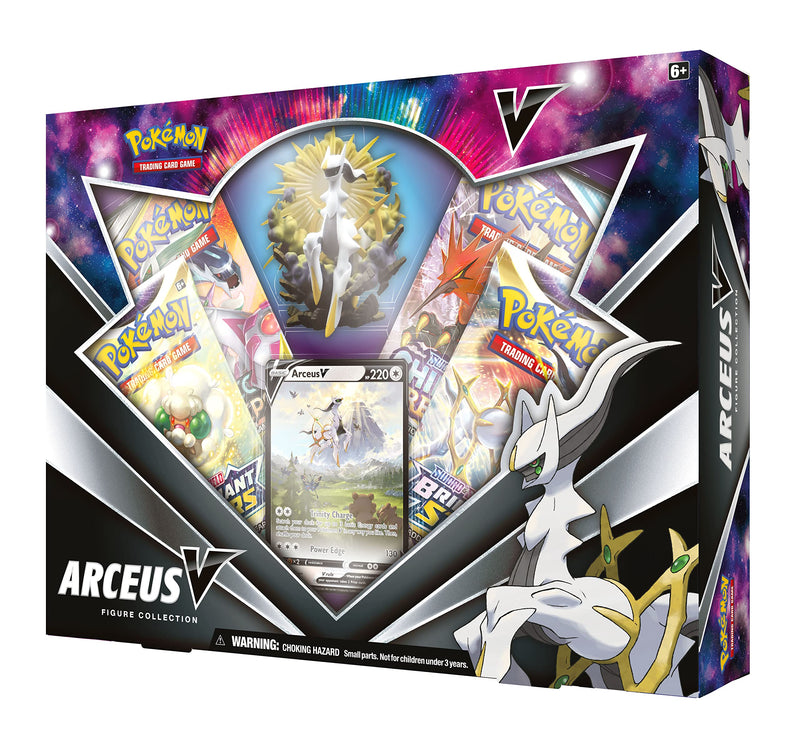 Pokémon TCG: Arceus V Figure Collection (1 Foil Promo Card, 1 Sculpted Figure & 4 Booster Packs)