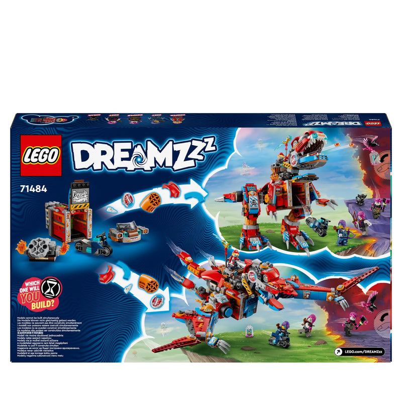 LEGO DREAMZzz Cooper’s Robot Dinosaur C-Rex Set, T. rex Dino Action Figure Rebuilds into a Cool Pterodactyl Toy for 9 Plus Year Old Boys and Girls, Creative Birthday Gift for Kids 71484