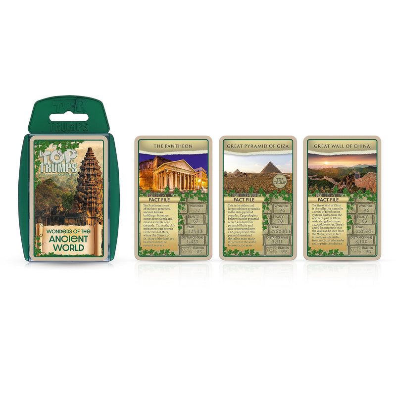 Top Trumps Wonders of the Ancient World Classic Card Game, Learn about Great Pyramid of Giza, Mecca and the Great Wall of China in this educational packed game, gift for ages 6 plus