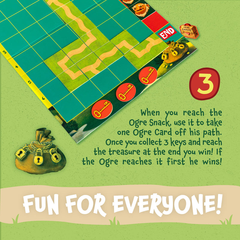 Peaceable Kingdom Race to the Treasure! Award Winning Beat the Ogre Cooperative Game for Kids