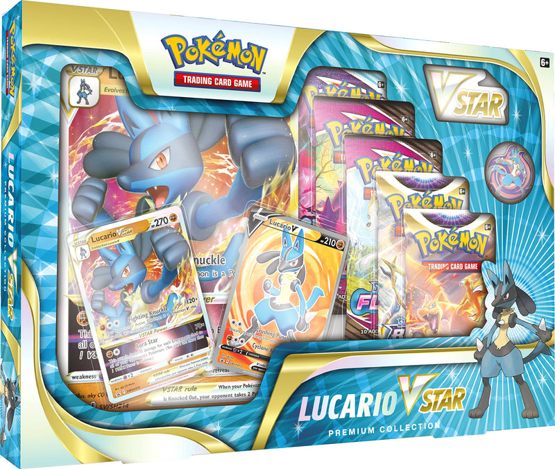 The Pokémon Company Int. Inc. | Pokemon TCG: Lucario VSTAR Premium Collection | Card Game | Ages 6+ | 2 Players | 15 Minutes Playing Time