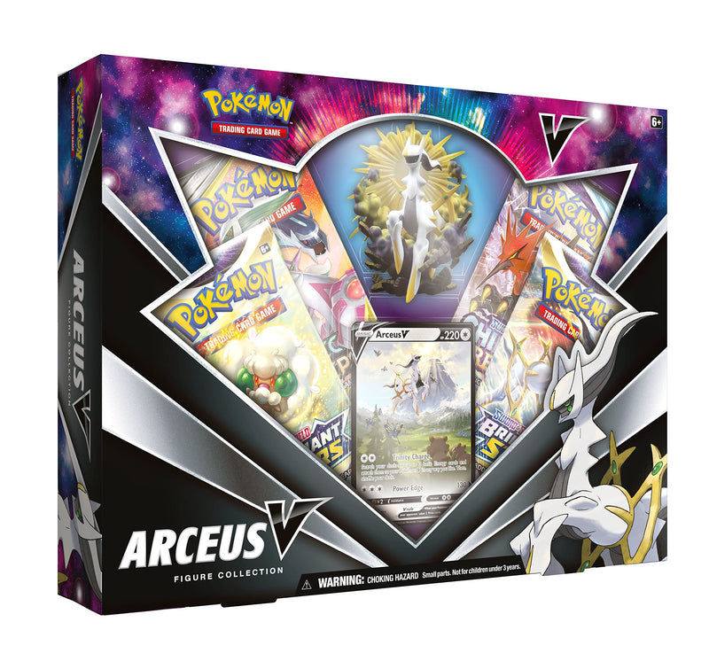 Pokémon TCG: Arceus V Figure Collection (1 Foil Promo Card, 1 Sculpted Figure & 4 Booster Packs)