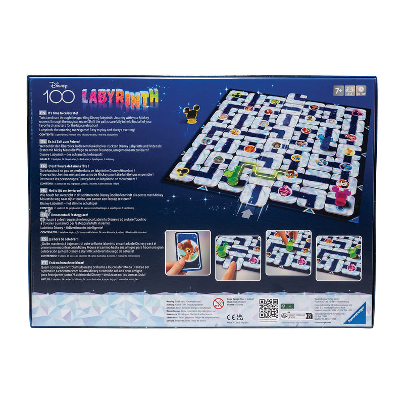 Ravensburger Disney 100th Anniversary Edition Labyrinth Board Game for Kids and Adults Age 7 Years Up - 2 to 4 Players