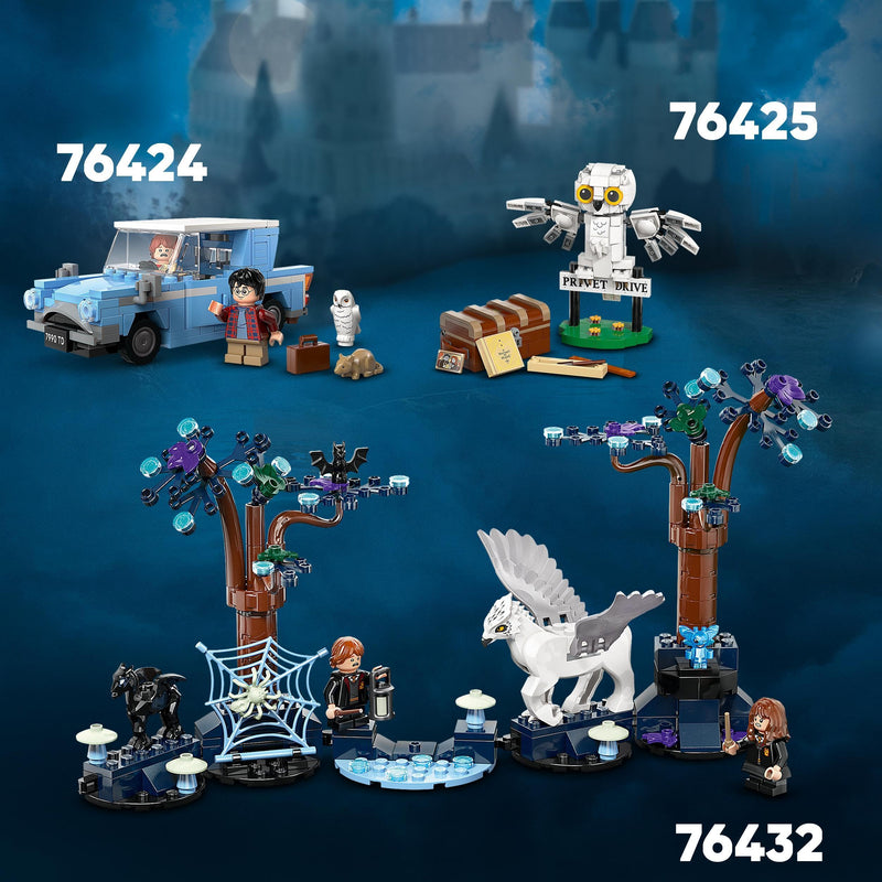 LEGO Harry Potter Forbidden Forest: Magical Creatures Animal Toy for 8 Plus Year Old Kids, Girls & Boys, with Glow-in-the-Dark Elements, Includes Buckbeak and Thestral Figures, Gift Idea 76432