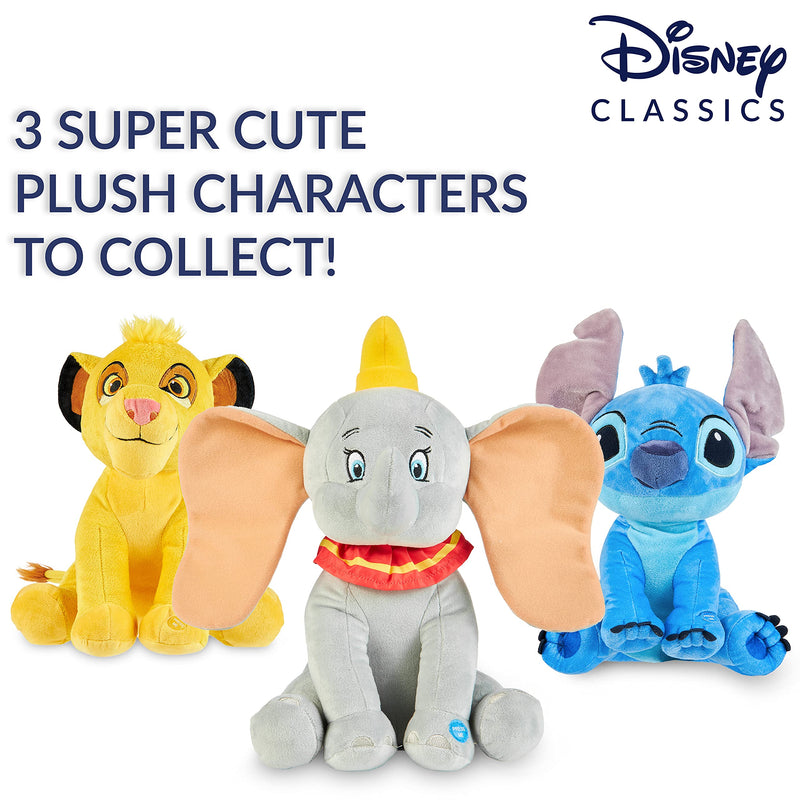 Disney Soft Toys Cute Plush Toys Cuddly Stuffed Animal with Sounds (Grey Dumbo)