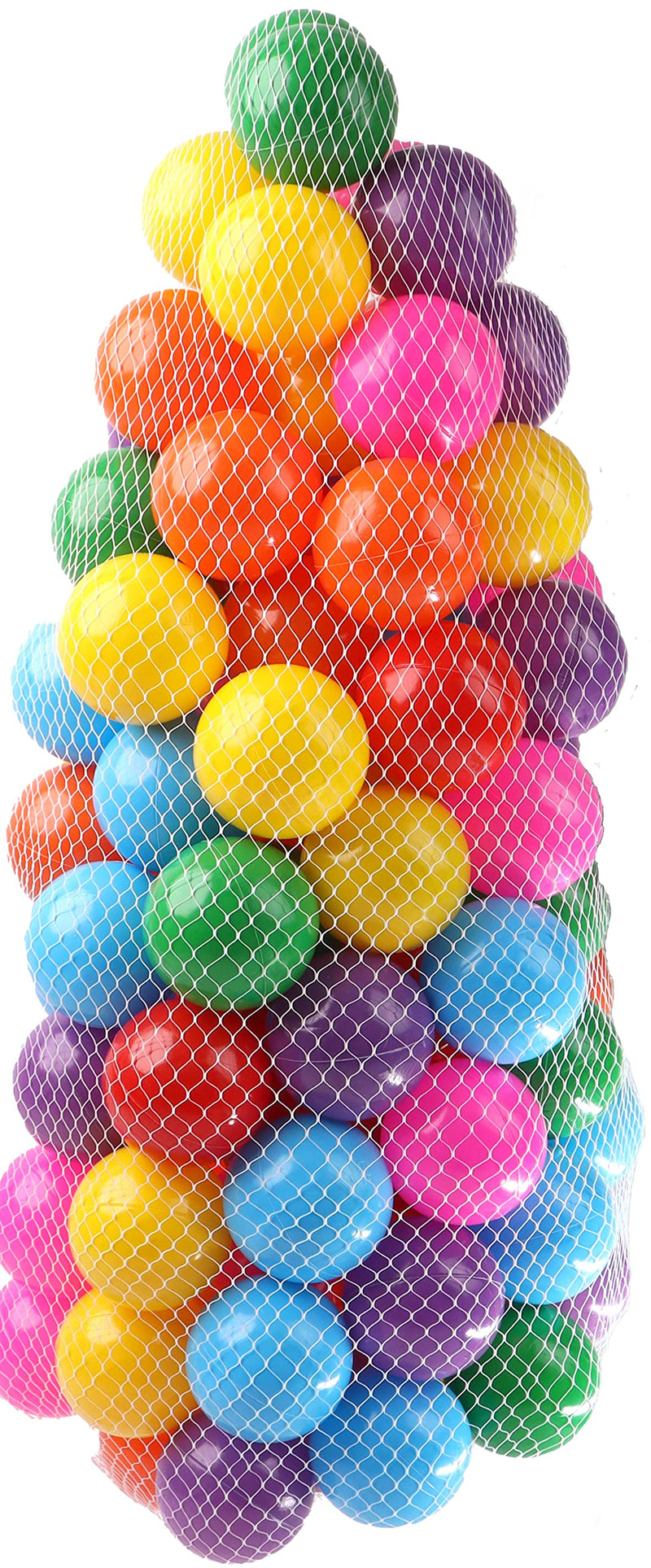 DIVCHI 100PCS Soft Plastic Mini Play Balls Multi Vibrant Colors - Crush Proof, No Sharp Edges, Non Toxic, Phthalate & BPA Free - Use in Kids or Toddler Ball Pit (100PCS)