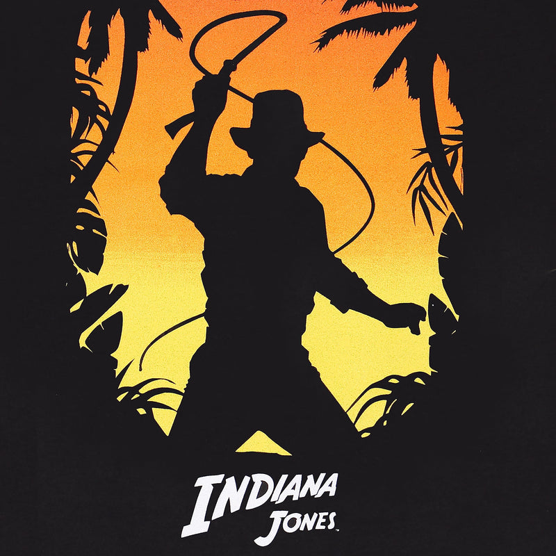 Disney Indiana Jones T-Shirt | Movie T Shirts for Men | Mens Indiana Jones T Shirt | Official Indiana Jones Merchandise | Medium Black