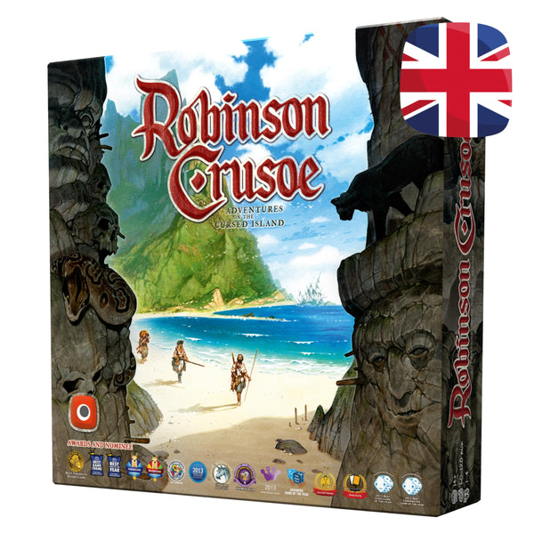 Portal Games | Robinson Crusoe: Adventures on The Cursed Island | Board Game | 1 to 4 Players | Ages 14+ | 60 to 120 Minute Playing Time