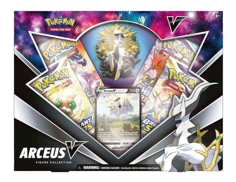 Pokémon TCG: Arceus V Figure Collection (1 Foil Promo Card, 1 Sculpted Figure & 4 Booster Packs)