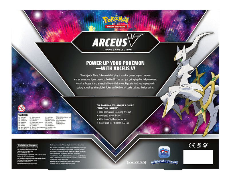 Pokémon TCG: Arceus V Figure Collection (1 Foil Promo Card, 1 Sculpted Figure & 4 Booster Packs)