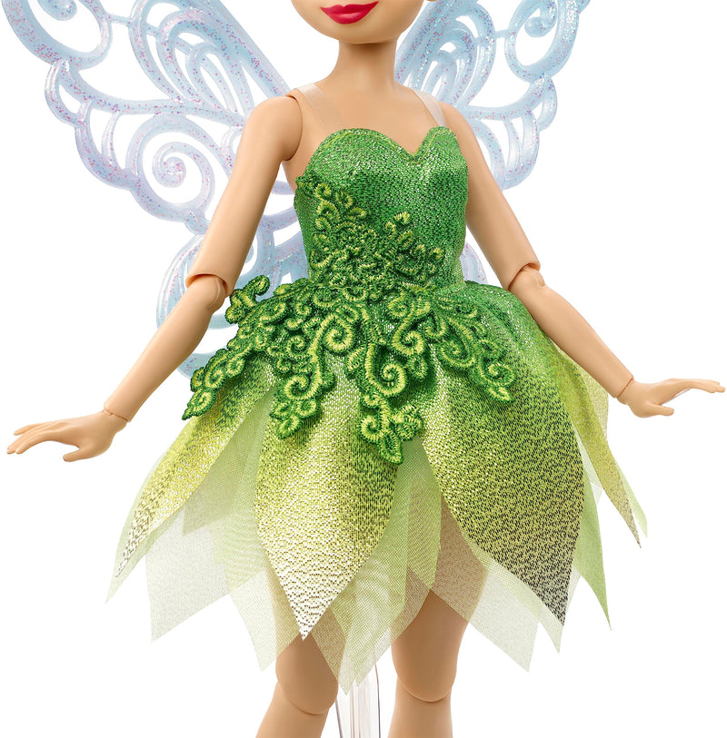 Mattel Disney Collector Tinker Bell Doll with Wings to Celebrate Disney 100 Years of Wonder, Inspired by Disney Movie, Gifts for Kids and Collectors, HLX67