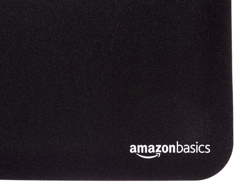 Amazon Basics Rectangular Large Extended Gaming Computer Mouse Pad - Black