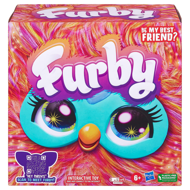 Furby Hasbro Coral Interactive Toy Plush - English version,6 inch