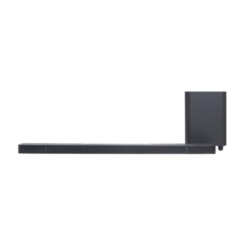 JBL Bar 1300, 3D Home Entertainment Bar with 2 Detachable Surround Sound Speakers and Wireless Subwoofer, Dolby Atmos and MultiBeam, in Black