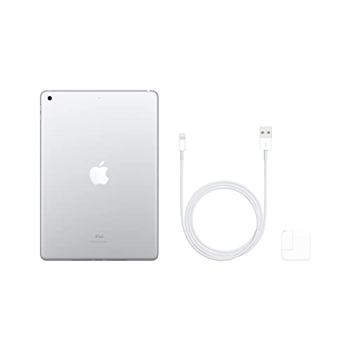Apple iPad 10.2 (7th Gen) 128GB Wi-Fi - Silver (Renewed)