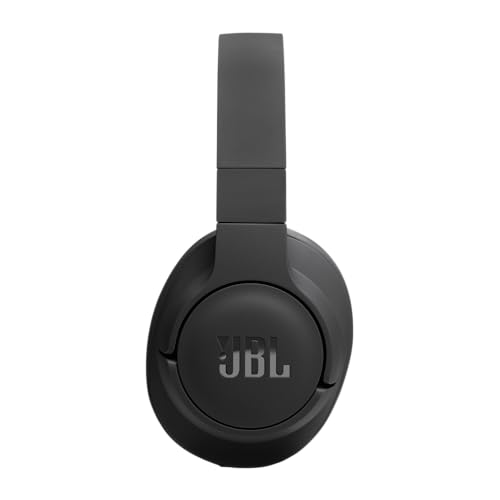 JBL Tune 720BT Wireless On-Ear Headphones, with JBL Pure Bass Sound, Bluetooth 5.3, Hands-Free Calls, Audio Cable and 76-Hour Battery Life, in Black