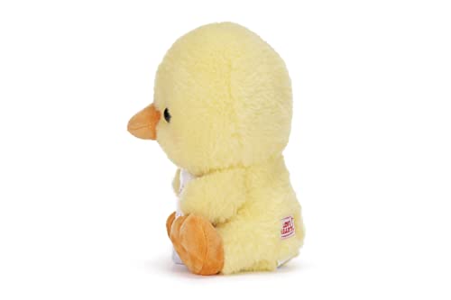 Posh Paws 37510 Swizzels Love Hearts 18cm (7-Inch) Baby Chick ‘I Think You’RE Egg-CELLENT’ Plush Soft Toy