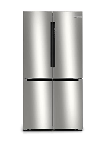 Bosch Home & Kitchen Appliances KFN96APEAG French Door Fridge Freezer with XXL Capacity, NoFrost, HomeConnect, VitaFresh XXL Pro 0C, 183 x 91 cm, Silver, Freestanding, Serie 6