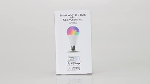 Meross Alexa Smart Lighting Bulbs- Compatible with Alexa, Google Home and SmartThing WiFi LED Smart Bulbs Dimmable RGB Multicolor Remote Control 60W Equivalent E27 2700K-6500K