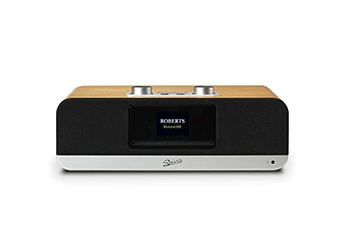 Roberts BLUTUNE300 DAB / FM RDS / Bluetooth / CD / USB Wireless Charging Sound System, Cherry Wood