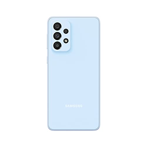 Samsung Galaxy A33 5G Android Smartphone, Infinity-U FHD+ Super AMOLED 6.4 Inch¹, 6GB RAM and 128GB Internal Memory, Expandable², 5000mAh Battery, Awesome Blue [Italian Version]