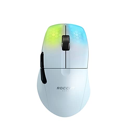 ROCCAT Kone Pro Air Ergonomic High Performance Wireless Gaming Mouse, White