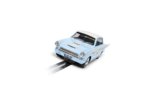Scalextric C4330 1:32 Ford Lotus Cortina Jordan Slot Car, Racing Track Toy, Accessories for Children's Racetracks