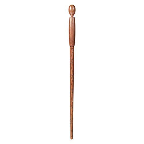 The Noble Collection - Death Eater Brown Character Wand - 15in (38cm) Wizarding World Wand With Name Tag - Harry Potter Film Set Movie Props Wands