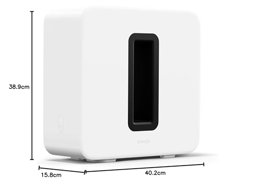 Sonos Sub (Gen3) The Premium Wireless Subwoofer for deep bass (White)