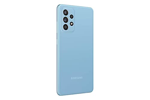 Samsung Galaxy A52 all carriers, 128GB, 5G Smartphone Dual SIM Android Mobile Phone Awesome Blue (UK Version) (Renewed)