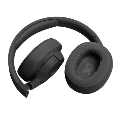 JBL Tune 720BT Wireless On-Ear Headphones, with JBL Pure Bass Sound, Bluetooth 5.3, Hands-Free Calls, Audio Cable and 76-Hour Battery Life, in Black