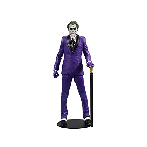 McFarlane Toys, DC Multiverse 7-inch The Joker (Classic) Action Figure, Collectible DC Batman Three Joker Comic Figure with Stand Base and Unique Collectible Character Card – Ages 12+