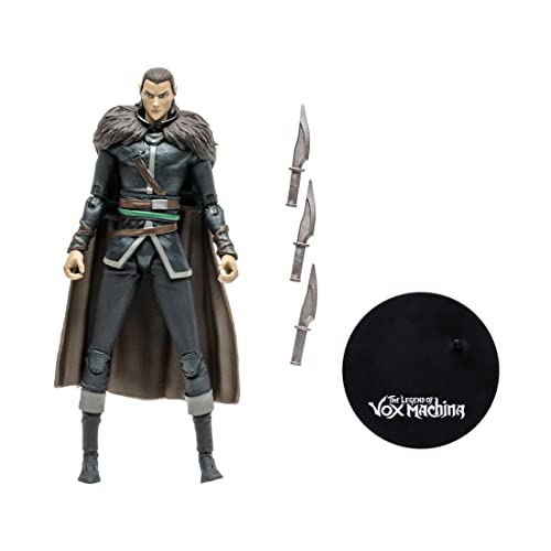 McFarlane Toys, 7-Inch Critical Role Vox Machina Vax’Ildan Action Figure with 22 Moving Parts, Collectible Critical Role Figure with Collectors Stand Base – Ages 14+