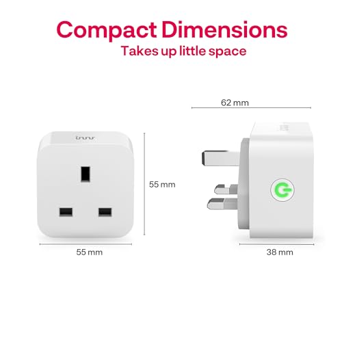 Innr Zigbee Smart Plug, Smart Socket, Works with Philips Hue*, Google Home, and SmartThings, Smart Plugs that Work with Alexa,1-Pack