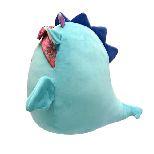 Squishmallows SQCR04125 Dark Teal 7.5" Dragon-Add Tatiana to Your Squad, Ultrasoft Stuffed Animal Toy, Official Kellytoy Plush