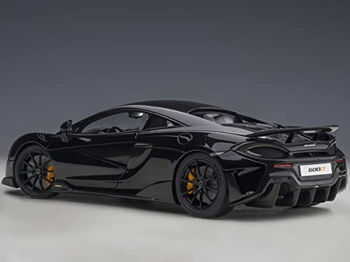 Auto Art Models McLaren 600LT Onyx Black and Carbon 1/18 Model Car by Autoart 76081