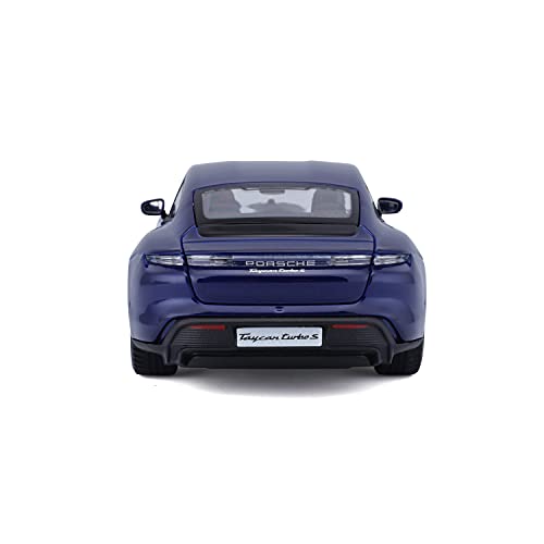 Bburago Porsche Taycan Turbo S in Blue 1/24 Scale (18-21098B)