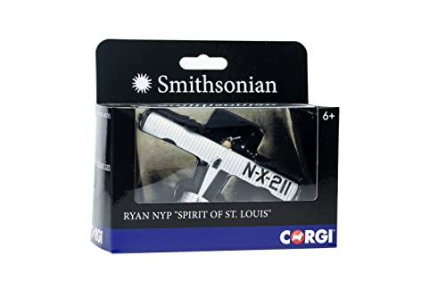 Corgi CS91302 Smithsonian-Spirit of St Louis Collectible Die-Cast Aircraft, Grey