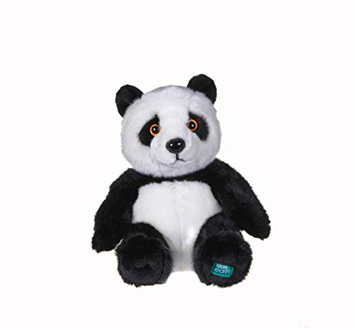 Posh Paws 12451 Planet Earth II Panda BBC, Plush Soft Toy, Black, 25CM