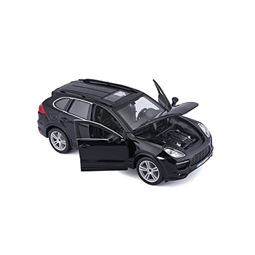 Bburago 18-21056 Porsche Cayenne Turbo 1:24 Scale Model car, Black